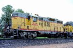 Union Pacific GP9 #284 leads a welded rail train to SoCal.